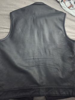 Leather vest