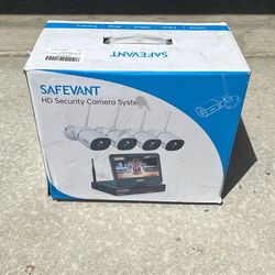10CH Expandable Wireless Security Camera System with 10.1" Monitor 4pcs 5MP I...