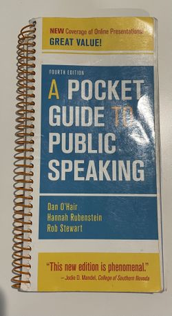 A Pocket Guide To Public Speaking 4th Edition