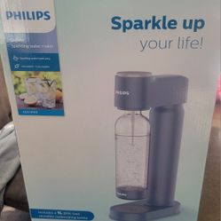 Philips GoZero Sparkling Water Maker ADD4901 w/ 1L BPA-Free Reusable Bottle