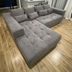 Dark Gray Couch  118.5" x 88.5" 