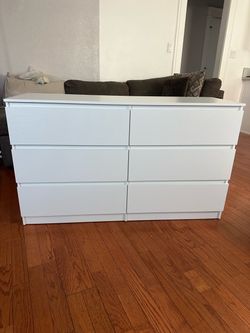 White office dresser