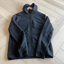 Men’s Lululemon High-Collar Full Zip Hoodie Black Large - Pristine, Unworn