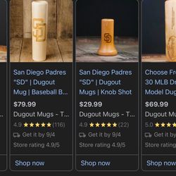 San Diego Padres Dugout Cups