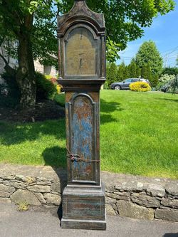 Antique vintage distressed grandfather clock