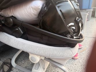 Free backpack football helmet clothes shoes baby rocker
