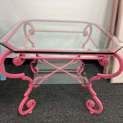 elegant pink coffee table