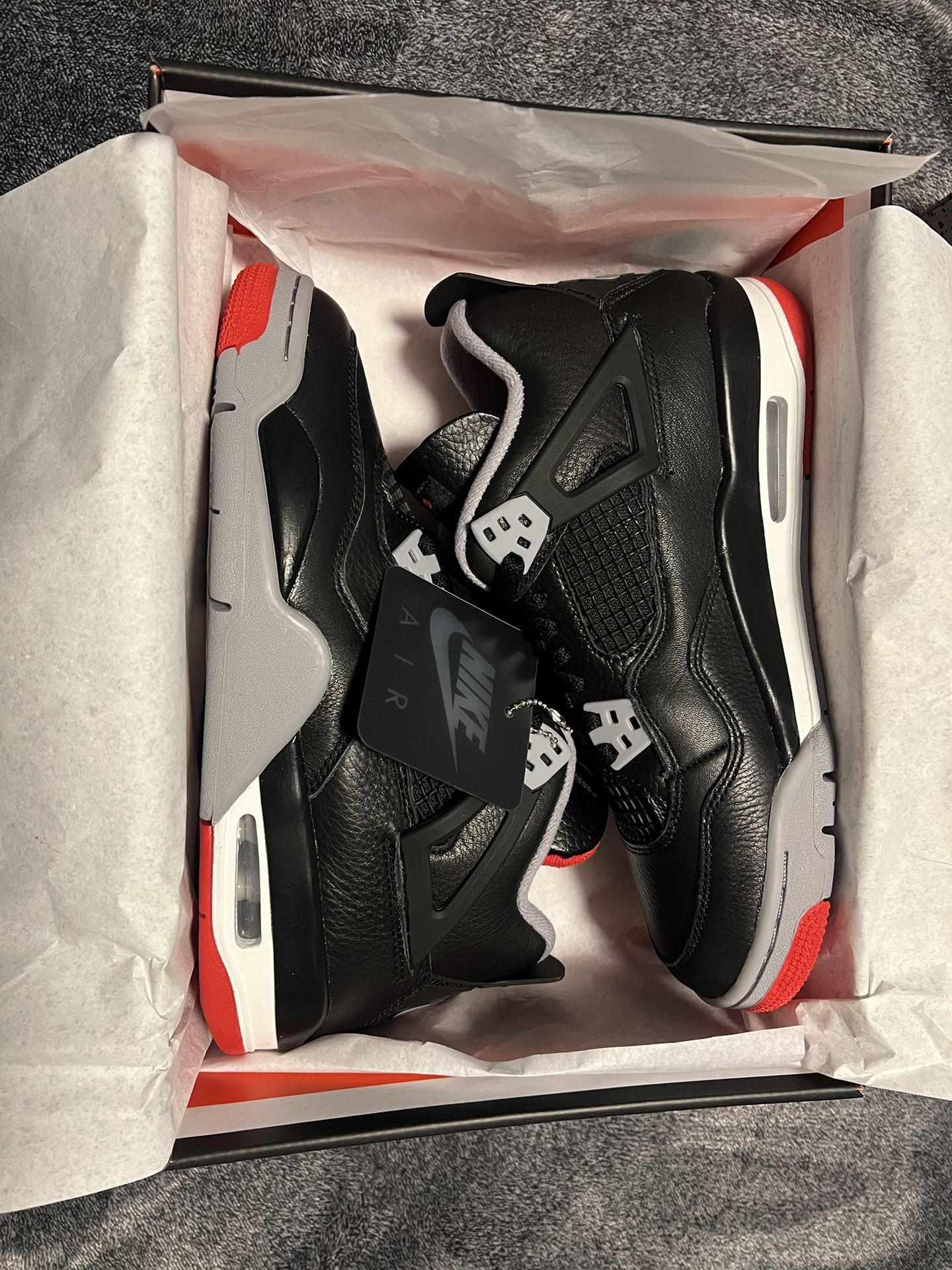 Brand New Jordan 4s Bred Reimagined Size 7 