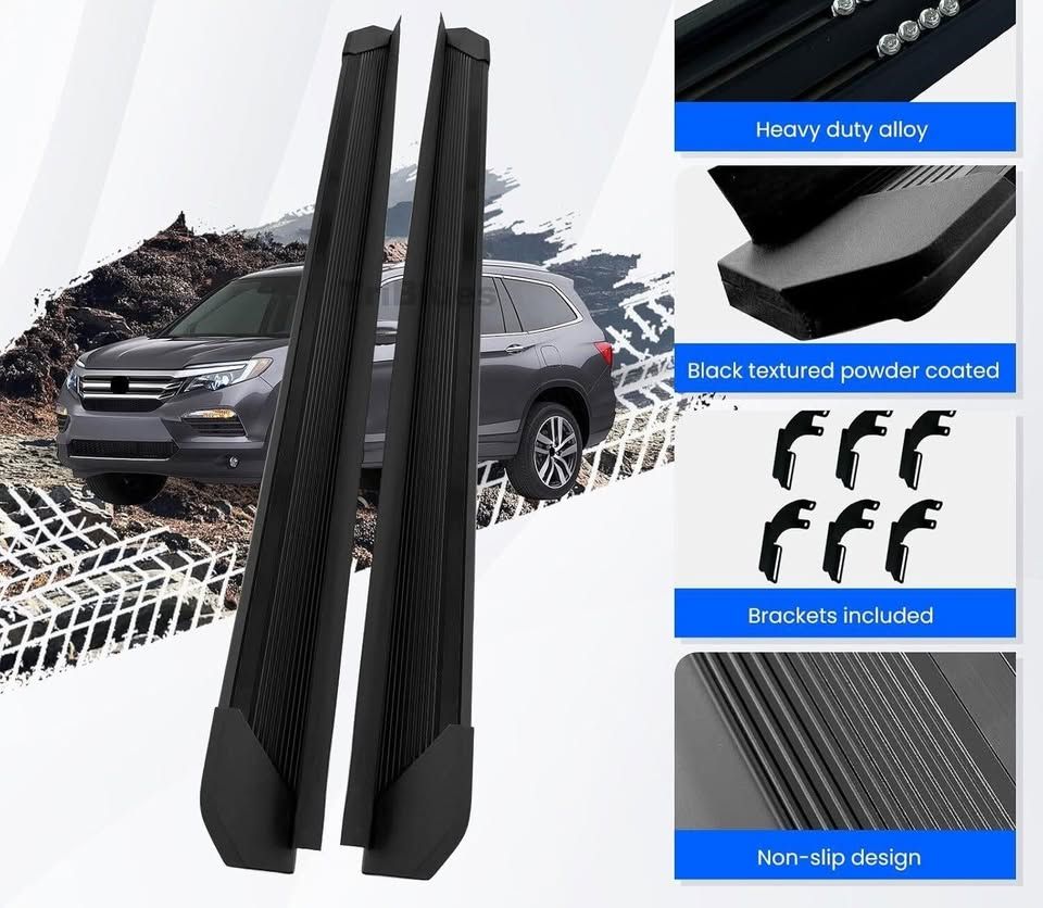 Honda Pilot Running Board, Black Nerf Bars. 2016-2022 New in box