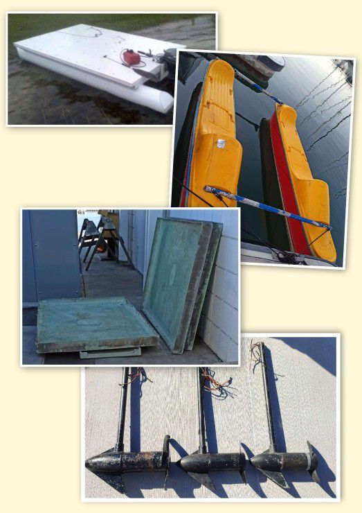 11' Electric Pontoon Boat /  Sun Deck Lounger / Harbor Vessel / Float - Project