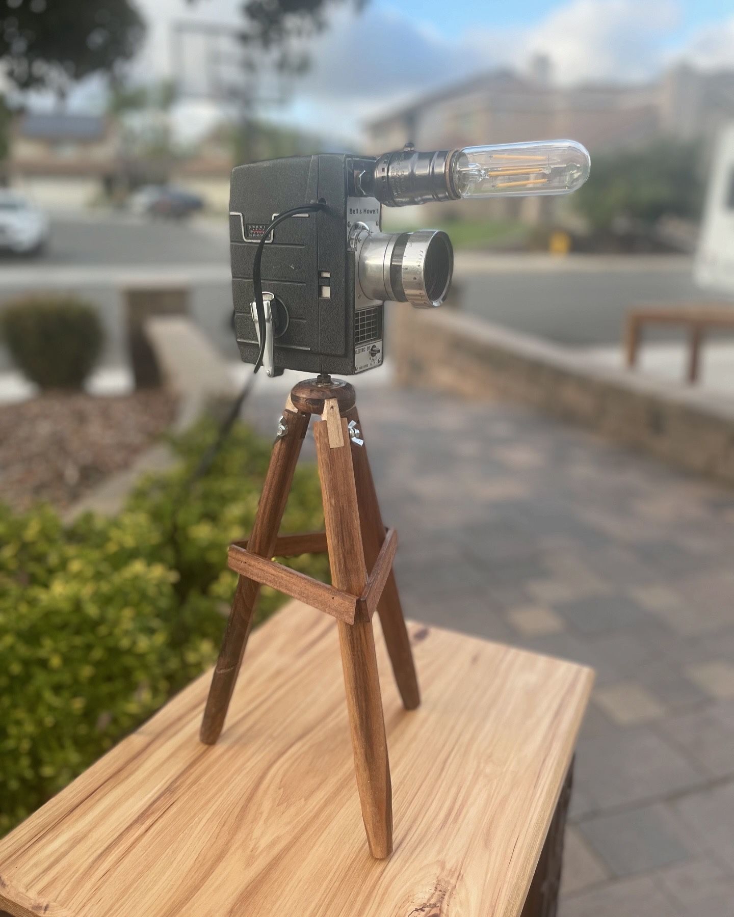 Antique Video Camera Lamp