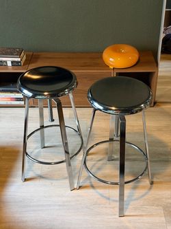 Chrome stools