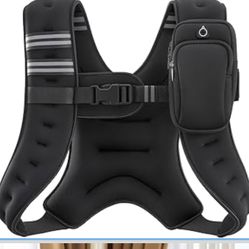 New ZELUS Weighted Vest, 12lb Weight Vest with Reflective Stripe for Workout, Strength Training, Running, Fitness, Muscle Building, Weight Loss, Weigh