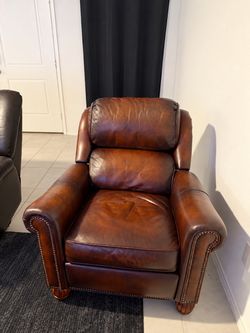 Leather recliner
