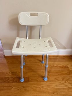 Adjustable Shower bench chair with backrest