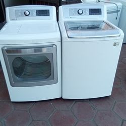 L.G. WASHER AND GAS DRYER.