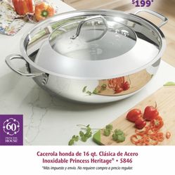 Cacerola De 16 Qt Princess House