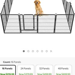 Dog Playpen Dog HOME Camping 40 inch 16 Panels NEW Corral Perro Casa
