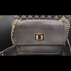 Steve Madden Black Crossbody Bag Gold Chain