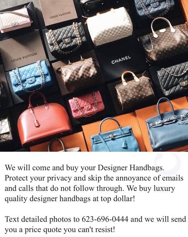 Wanted Authentic Luxury Designer Bags Handbags Purses Wallets for CASH