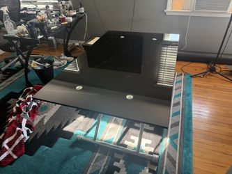 Adjustable Glass Table 48”x 30”