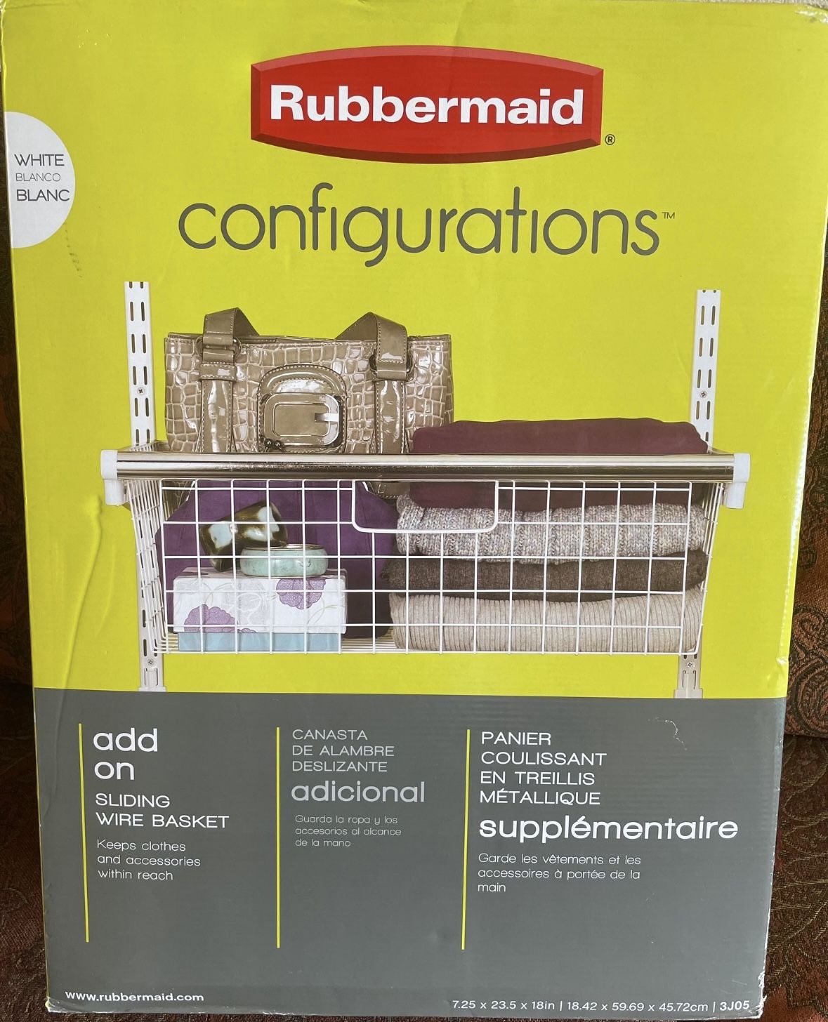 Rubbermaid Basket Configuration