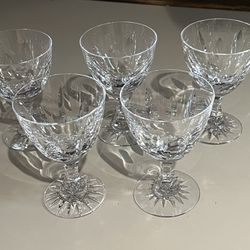 Cut Crystal Liquor Glasses (5-glasses)