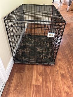 Pet Lodge Large Folding Double Door Dog Crate