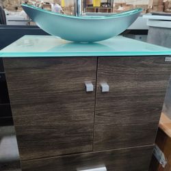 24" Modern Bathroom Vanity Wood Cabinet Modern Design 