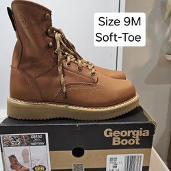 Georgia Soft Toe Work Boots Size 9M