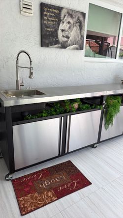Meseta y fregadero de patio