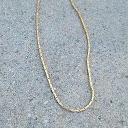 18" Vtg 14k GP Gold Plated Necklace