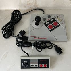 Lot 2 NES Advantage Turbo Arcade-style Controller+Original Wired Controller/Joystick  for Nintendo Entertainment System