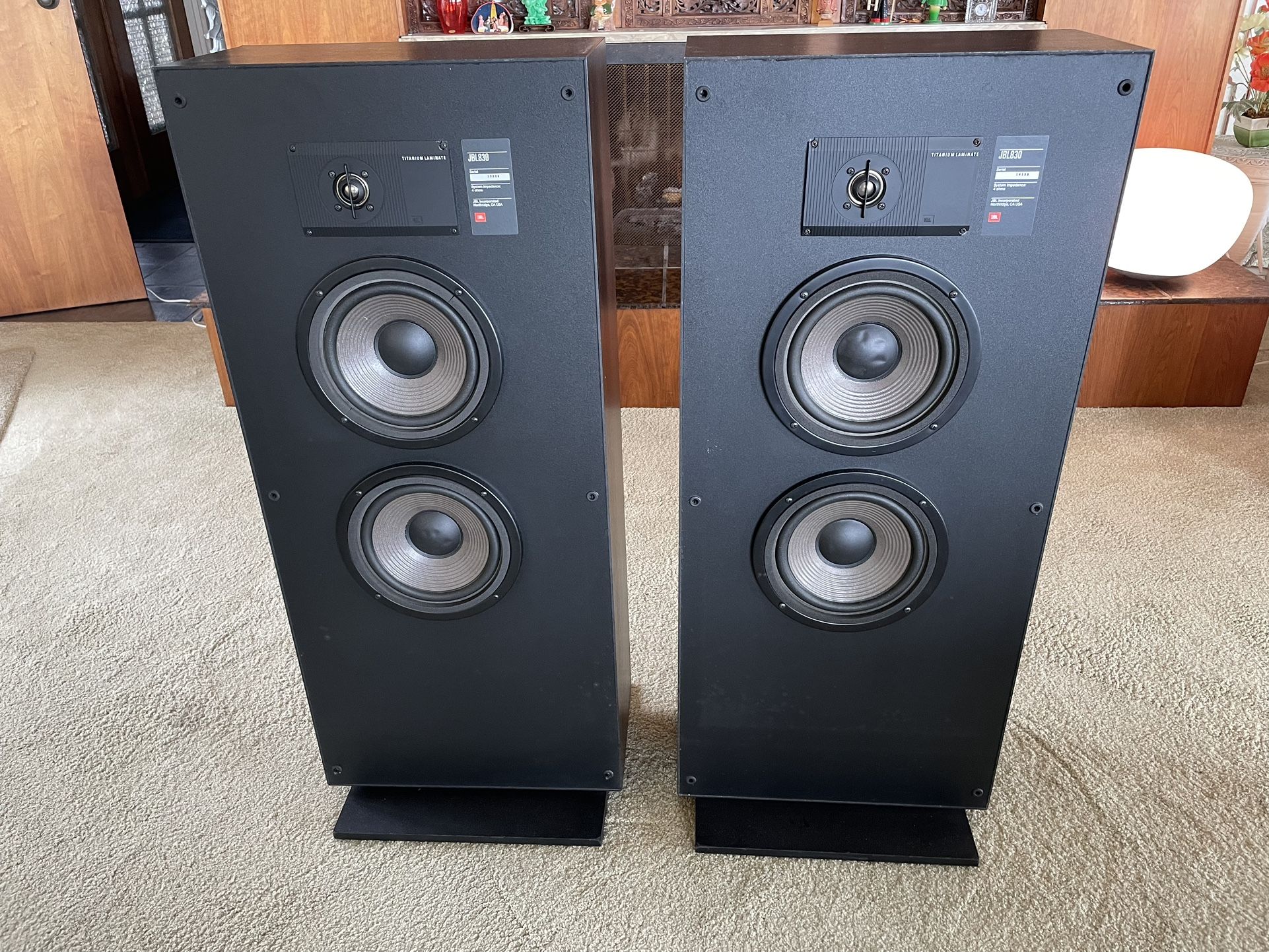 Vintage JBL stereo speakers