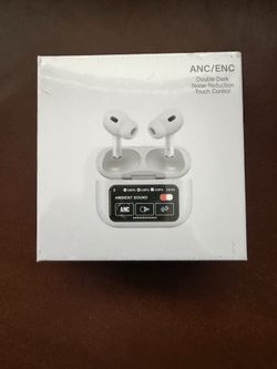 Wireless ANC/ENC Bluetooth Earbuds with Touchscreen Charging Case – New Sealed 25 or 2 for 40