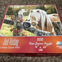 Just Visiting Jigsaw Puzzle 500 Pieces 