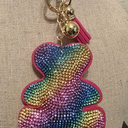 RAINBOW BEAR KEYCHAIN