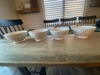 4 Rae Dunn Bowls Farmhouse Decor Or Kitchen