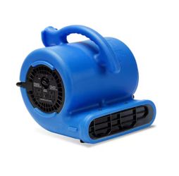B-Air 1/4 HP Air Mover Blower Fan for Water Damage Restoration Carpet Dryer Floor Home and Plumbing Use in Blue
