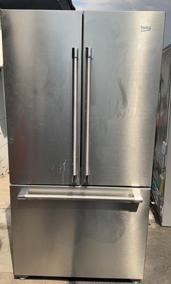 Beko 3-Door Silver Refrigerator
