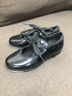 BLOCH Little Girls Tap Dance Shoes Black size 10