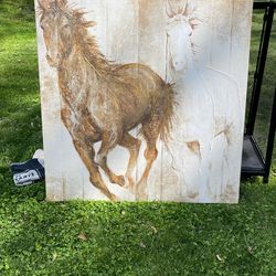 Painting Of Two Horses