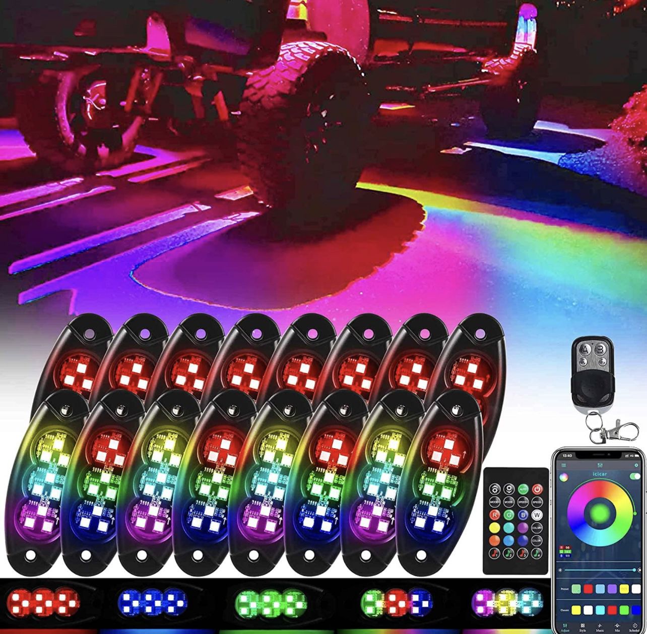 Rock Lights - RGB LED Lights for Trucks