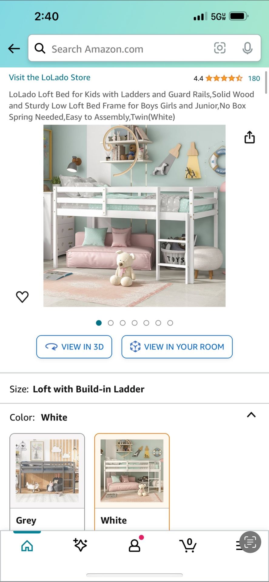 twin loft bed