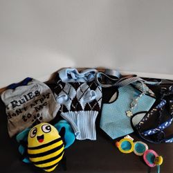 Doggie Sweater, Tshirt, Harness, Leash & Toys