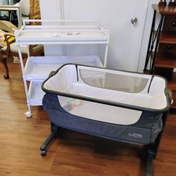 Changing Table, Bassinet And Changing Pad 