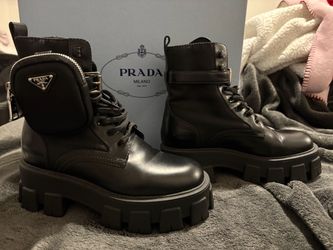 Prada Women’s Combat Boots Size 37