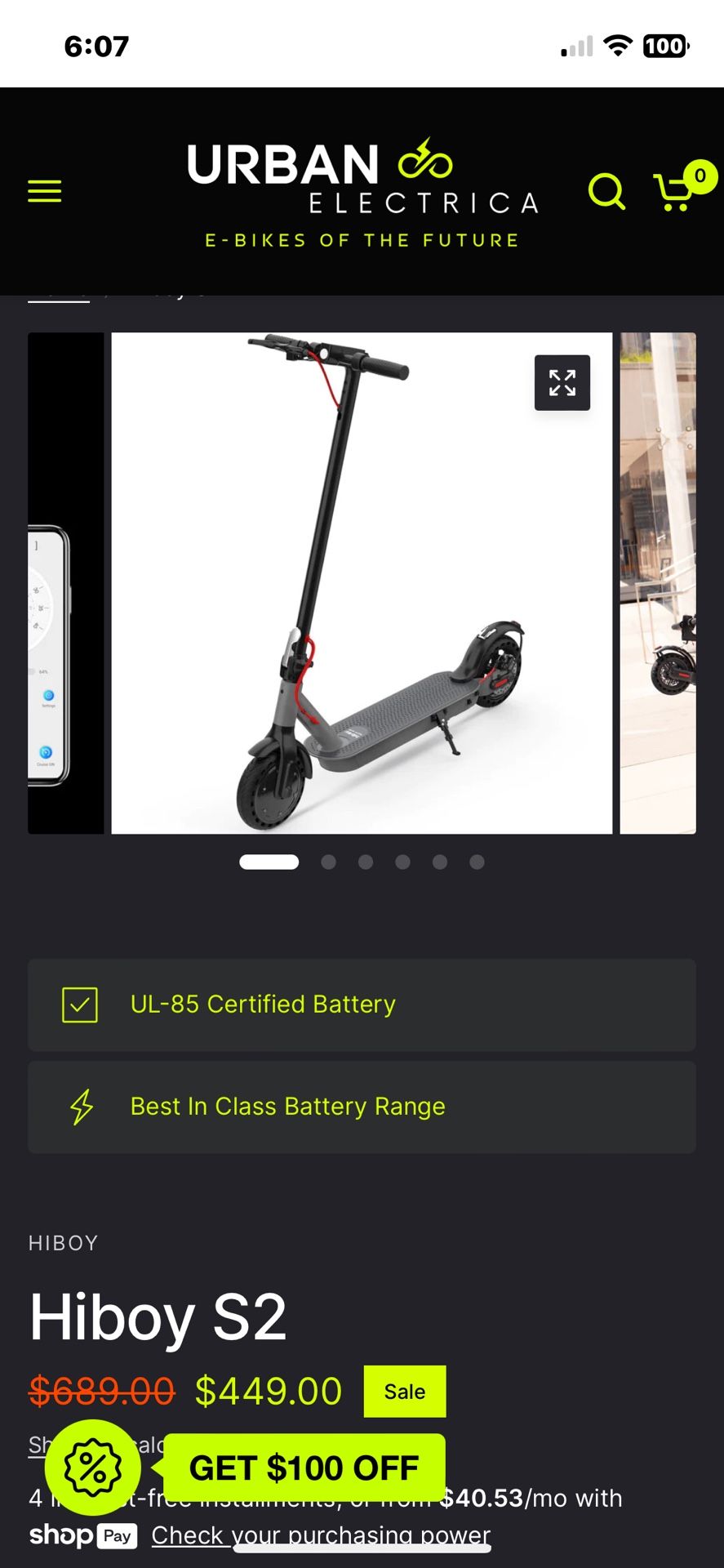 Scooter Hivoy Electric