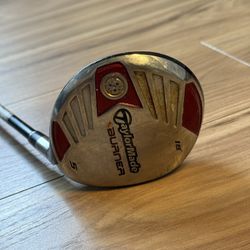 TaylorMade Burner Golf Club TaylorMade Burner golf club with red and silver accents. Ideal for golf enthusiasts.
