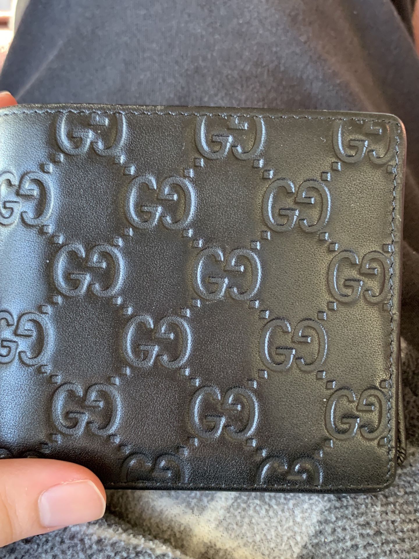 Gucci Black Gg Supreme Wallet